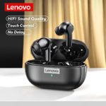 Ecouteurs sans fil Bluetooth 5, Lenovo LP1S TWS, étanches, réduction du bruit, avec micro – Image 4