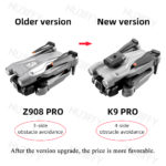 Drone K9 PRO, dual caméra 4K, grand angle 120°, zoom 50X, évitement d'obstacles à quatre voies – Image 11