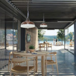 Lampe solaire à LED, suspension pour extérieur, étanche IP55, 2000 lumens, avec télécommande – Image 2