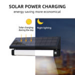 Applique solaire à LED, 1000 lumens, étanche IP65, avec capteur PIR – Image 3