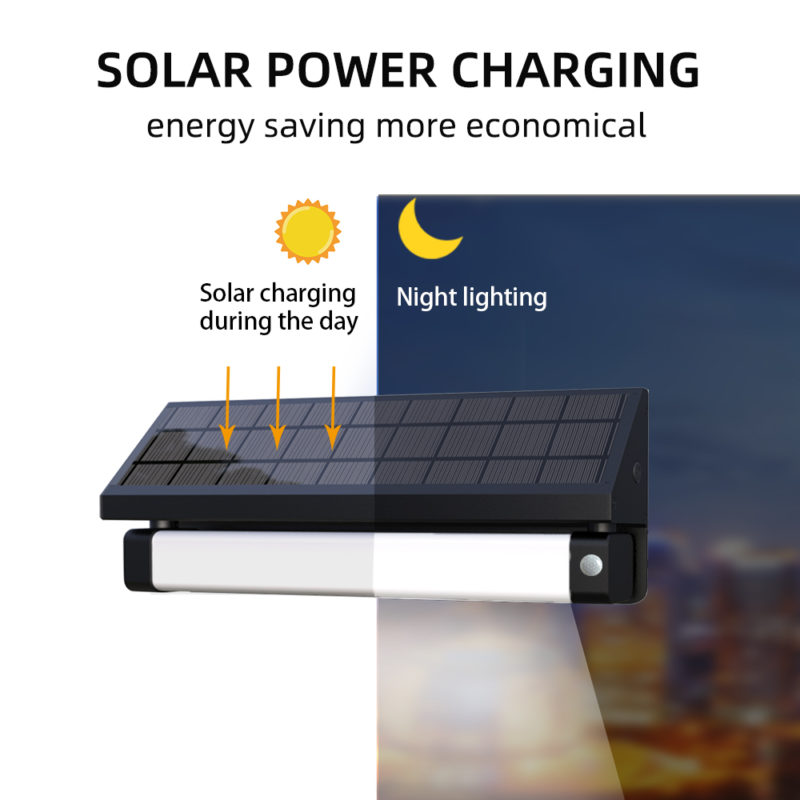 Applique solaire à LED, 1000 lumens, étanche IP65, avec capteur PIR – Image 3