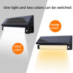 Applique solaire à LED, 1000 lumens, étanche IP65, avec capteur PIR – Image 4