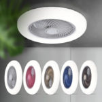 Plafonnier LED avec ventilateur intelligent, 60W, lampe à air invisible, 52 cm, silencieux, avec télécommande – Image 8