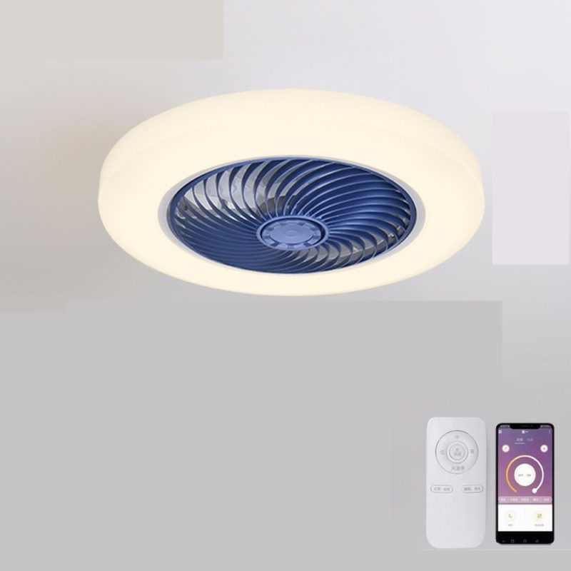 Plafonnier LED avec ventilateur intelligent, 60W, lampe à air invisible, 52 cm, silencieux, avec télécommande – Image 7