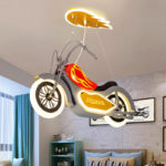 Suspension LED pour chambre d’enfant, Moto Racer, contrôle via APP ou télécommande