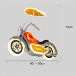 Suspension LED pour chambre d’enfant, Moto Racer, contrôle via APP ou télécommande – Image 8