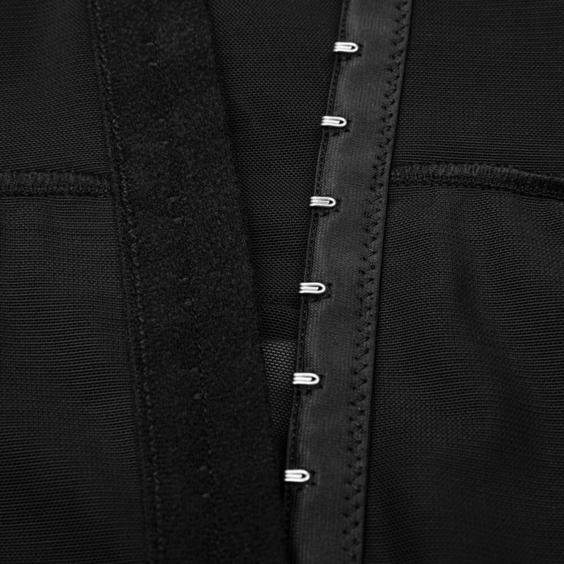 H5ca6cbe83cc2412383d0f0f4ce6c6debF Combinaison de contrôle à sangles, rehausseur de hanches, serre-taille à crochets, grande taille – Image 10