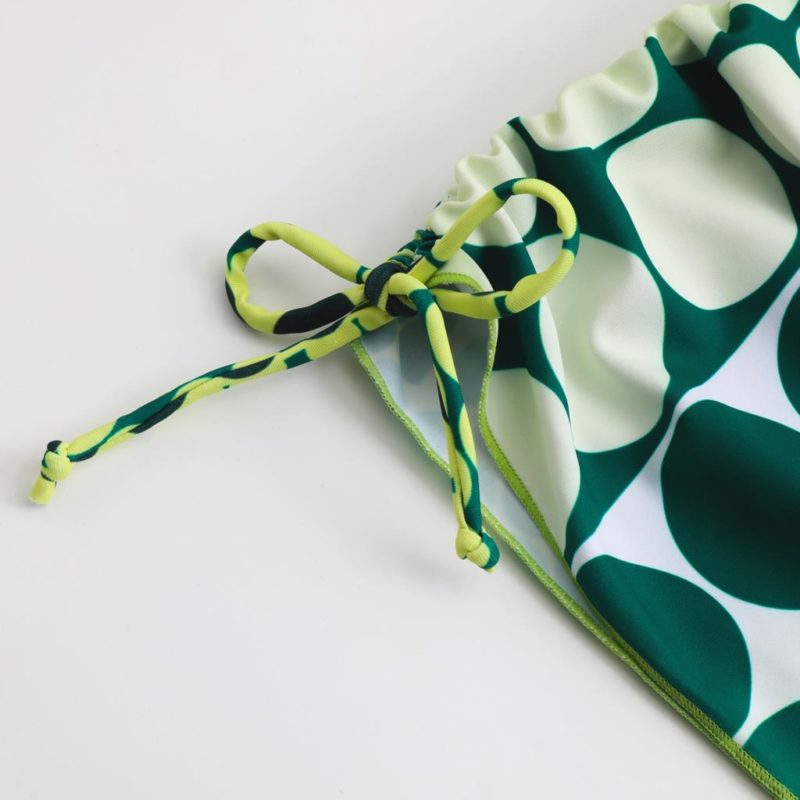 Ensemble maillot de bain et jupe de plage, imprimé retro – Image 11