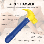 Marteau magique, Vibromasseur 4 en 1, pour couple, rechargeable – Image 5