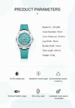 Montre-bracelet à Quartz pour femme, étanche, luminous, analogique – Image 16