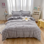 Parure de lit, ensemble 3 pièces en coton, housse de couette, 2 taies d'oreiller 50 x 75 cm – Image 7