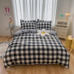 Parure de lit, ensemble 3 pièces en coton, housse de couette, 2 taies d'oreiller 50 x 75 cm – Image 6