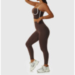 Ensemble de fitness 2 pièces, top et legging, vêtements d'entraînement, anti boulochage, anti-rétrécissement et respirant – Image 12
