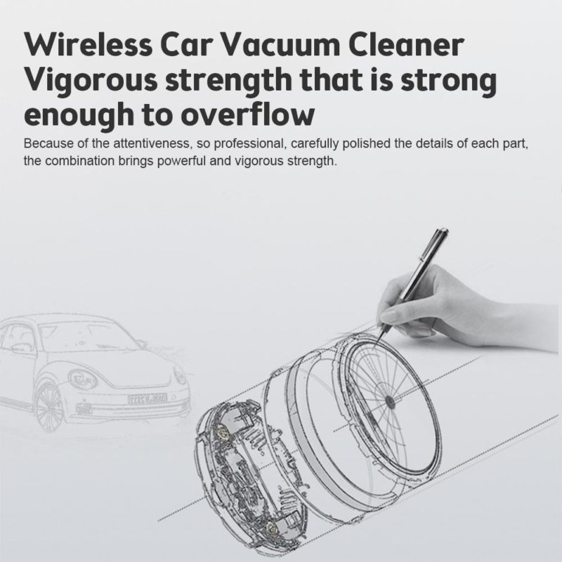 Aspirateur et pistolet à air comprimé 2 en 1, sans fil, dépoussiéreur d'air, 80'000PA – Image 4