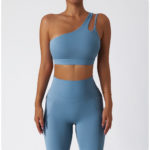 Ensemble de fitness 2 pièces, top et legging taille haute, sans couture, anti boulochage, anti-rétrécissement et respirant – Image 9