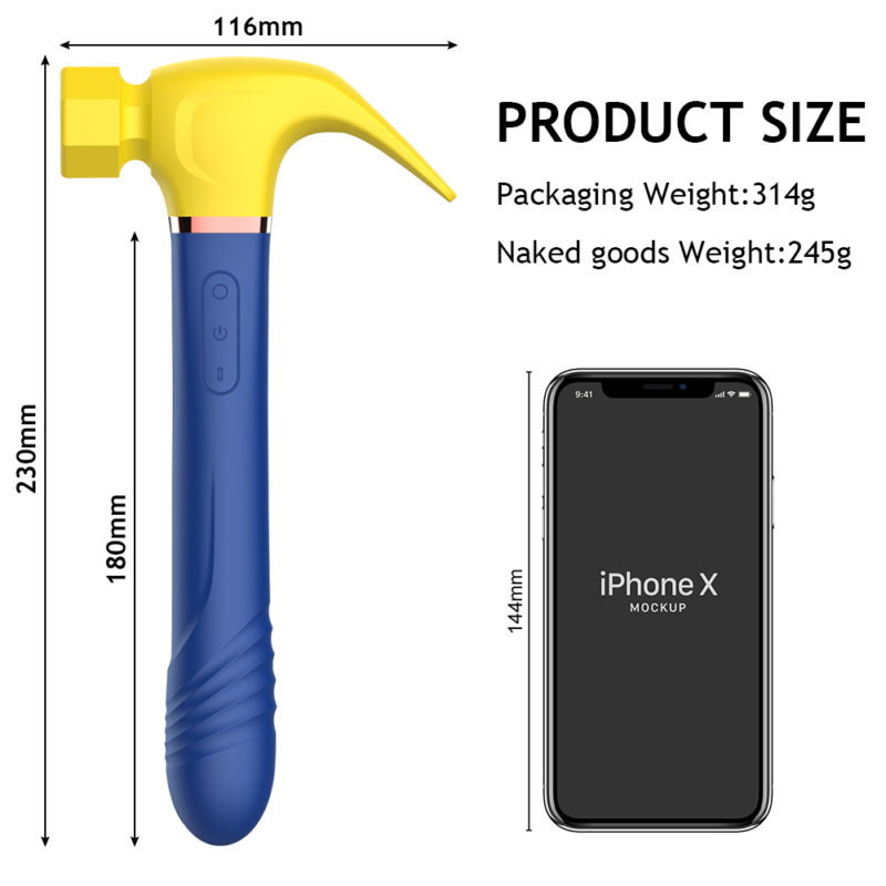 Marteau magique, Vibromasseur 4 en 1, pour couple, rechargeable – Image 13