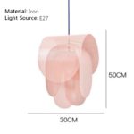 Suspension en métal rose, design industriel, effets lumineux uniques – Image 6