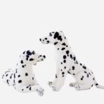 Peluche de chien Dalmatien réaliste, doux et mignon, de 30 à 90 cm
