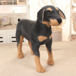 Peluche de chien Rottweiler réaliste, doux et mignon, de 25 à 70 cm – Image 3