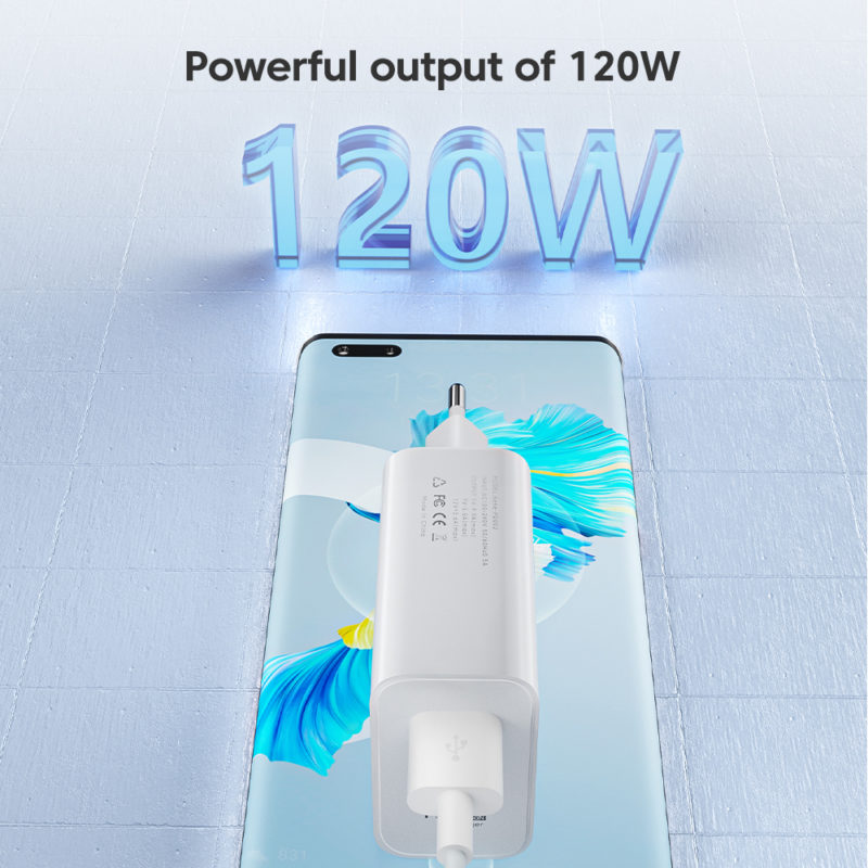 Chargeur rapide 120W, QC 5.0, USB C, avec câble USB Type C – Image 3