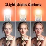 Trépied 3 en 1, bâton de Selfie, support de téléphone, 3 modes d'éclairage, avec télécommande Bluetooth – Image 6