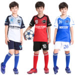 Ensemble maillot et short de football pour enfant à personnaliser, séchage rapide et respirant