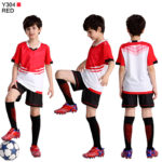 Ensemble maillot et short de football pour enfant à personnaliser, séchage rapide et respirant – Image 14