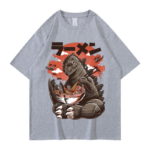 T-Shirt en coton imprimé, manches courtes, Godzilla – Image 6