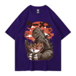 T-Shirt en coton imprimé, manches courtes, Godzilla – Image 4
