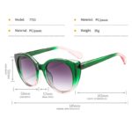 Lunettes de soleil verres dégradés, rétro, léopard, UV400 – Image 5