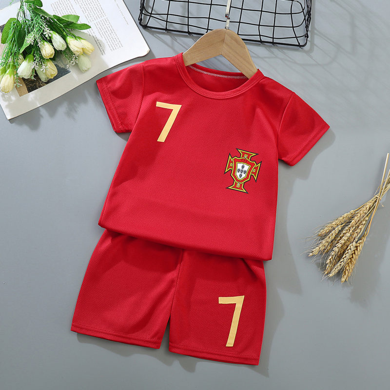 Ensemble maillot et short de football pour enfant, à séchage rapide et respirant – Image 3