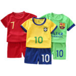 Ensemble maillot et short de football pour enfant, à séchage rapide et respirant