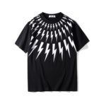 T-Shirt en coton imprimé, col rond, Thunderbolt – Image 2