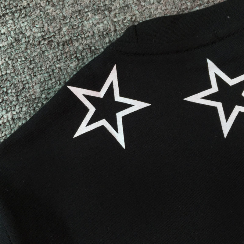 T-Shirt en coton imprimé, col rond, Étoiles – Image 4