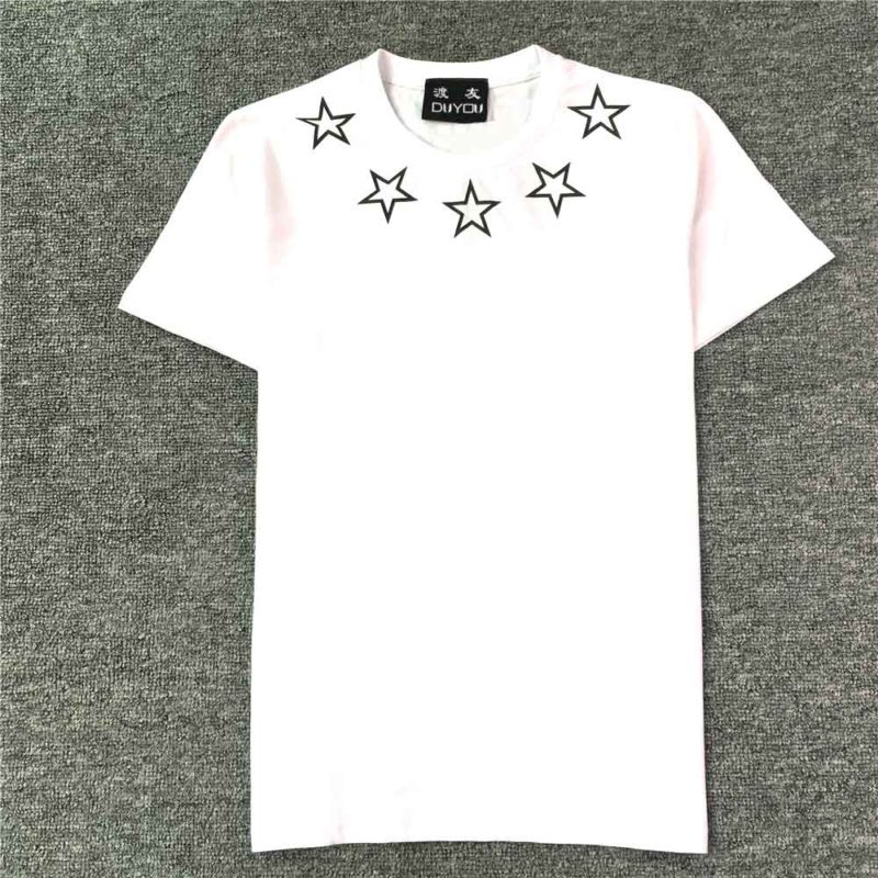 T-Shirt en coton imprimé, col rond, Étoiles – Image 2