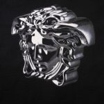 T-Shirt en coton imprimé, col rond, Medusa Grande – Image 3