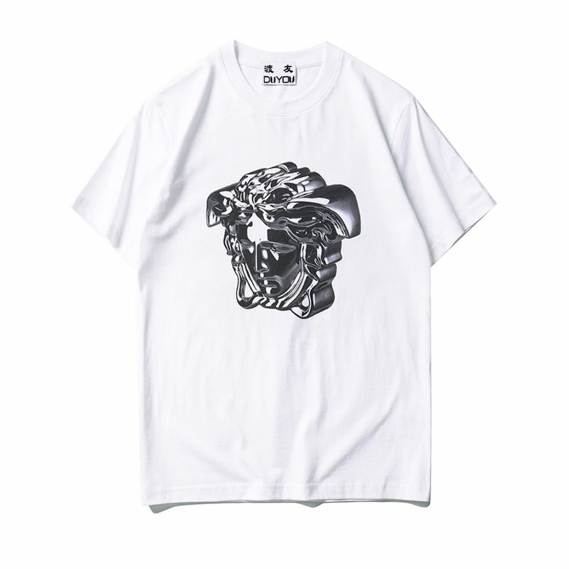 T-Shirt en coton imprimé, col rond, Medusa Grande – Image 2