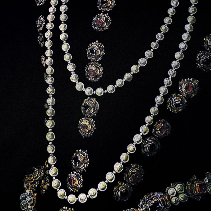 T-Shirt en coton imprimé, col rond, Bling – Image 2