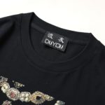 T-Shirt en coton imprimé, col rond, Bling – Image 3