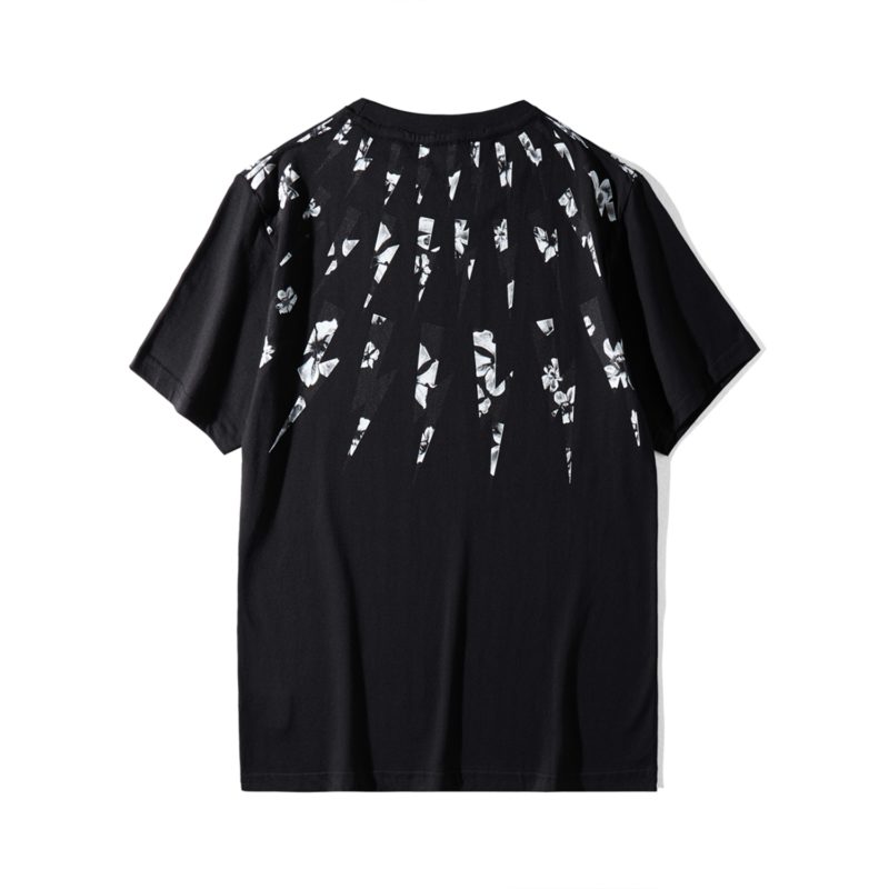 T-Shirt en coton imprimé, col rond, Lightening – Image 3