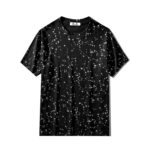 T-Shirt en coton imprimé, col rond, Nuit étoilée