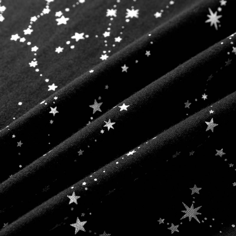 150558-vhcsh2.jpg T-Shirt en coton imprimé, col rond, Nuit étoilée – Image 2