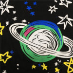 T-Shirt en coton imprimé, col rond, Space Ride – Image 3