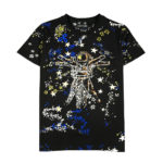T-Shirt en coton imprimé, col rond, Space Ride