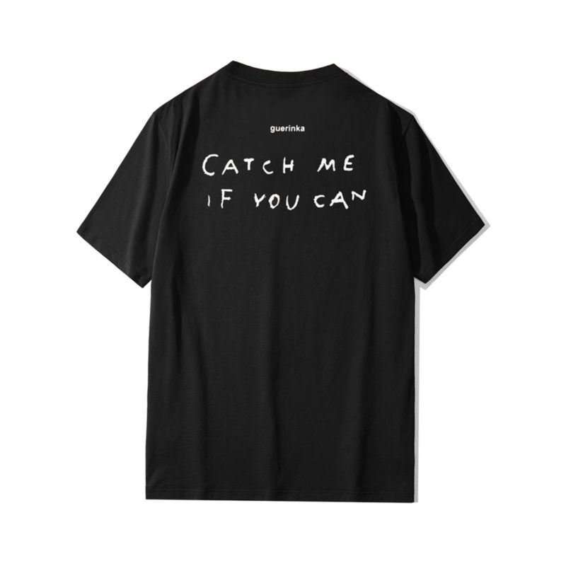 T-Shirt en coton imprimé, col rond, Stay Punk – Image 2