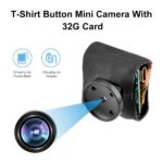 Mini Caméra espion, Bouton de chemise, 1080P, avec carte MicroSD 32GB – Image 3