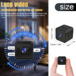 Mini caméra de surveillance Wifi, 1080P, avec vision nocturne et capteur de mouvement, avec carte MicroSD 64GB – Image 6