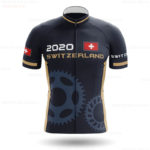 Maillot de cyclisme à manches courtes pour homme, respirant, séchage rapide, Suisse – Image 2