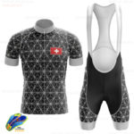 Ensemble maillot et short de cyclisme pour homme, respirant, séchage rapide, Suisse – Image 2