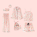 Ensemble 7 pièces, pyjama pour femme, vêtements de nuit – Image 12